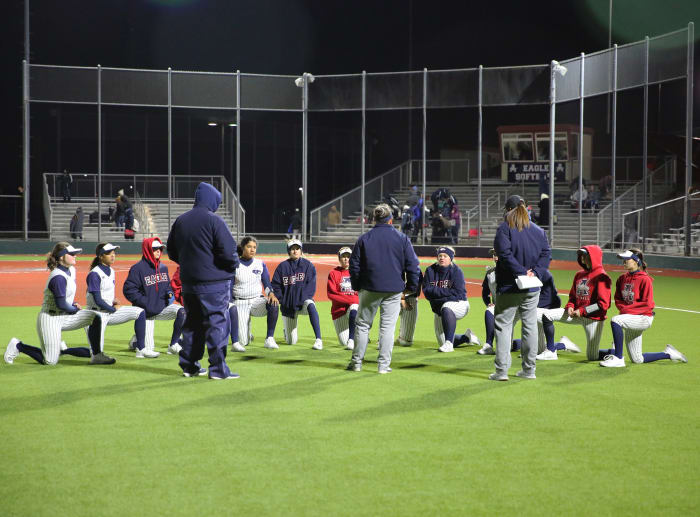 Montgomery Lake Creek Allen Texas softball Allen Tournament 022323 Brian McLean 30